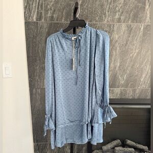 Easel Baby Blue Loose Dress NWT